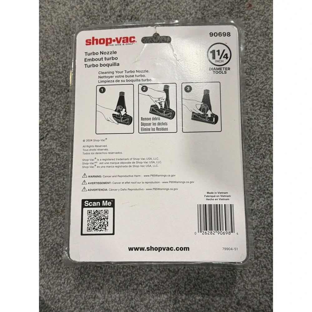 Shop Vac Turbo Nozzle 90698 1.25